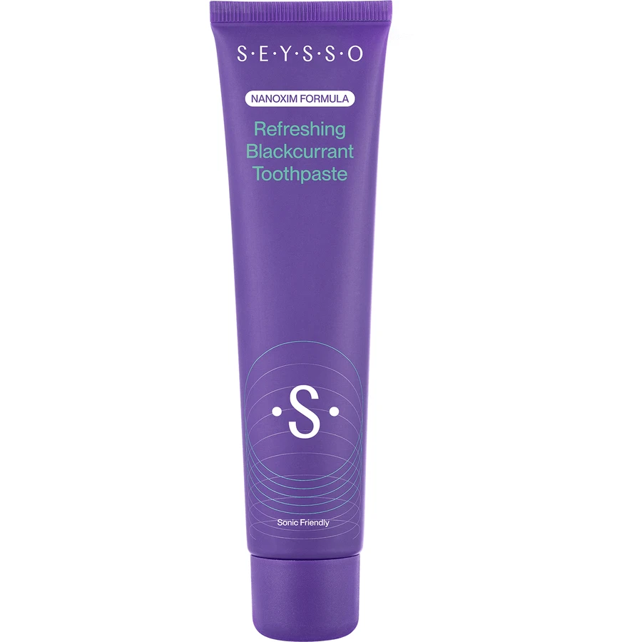 Seysso Colour Refreshing Blackcurrant, dentifricio rinfrescante con menta e ribes nero, 75 ml