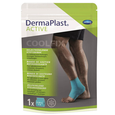 Benda elastica di sostegno con effetto rinfrescante CoolFix DermaPlast Active, 6cmx4m, Hartmann