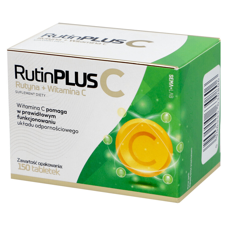 SEMA Lab Rutin Plus C, 150 tablets