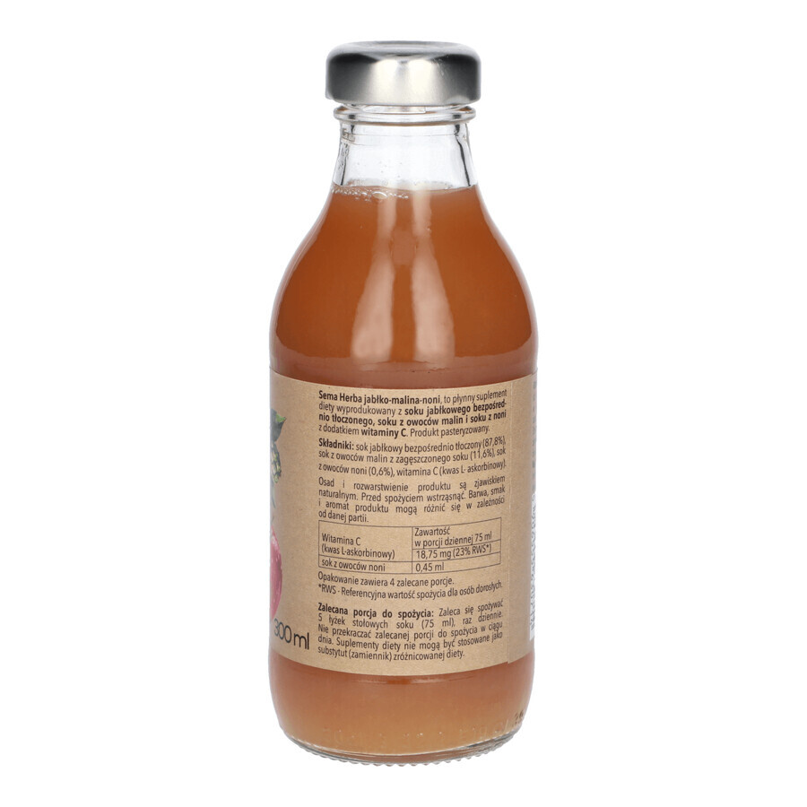 Sema Herba Apfel-Himbeer-Himbeer-Noni, Saft, 300 ml