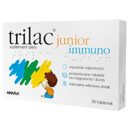 Trilac Junior Immuno, 30 chewable tablets