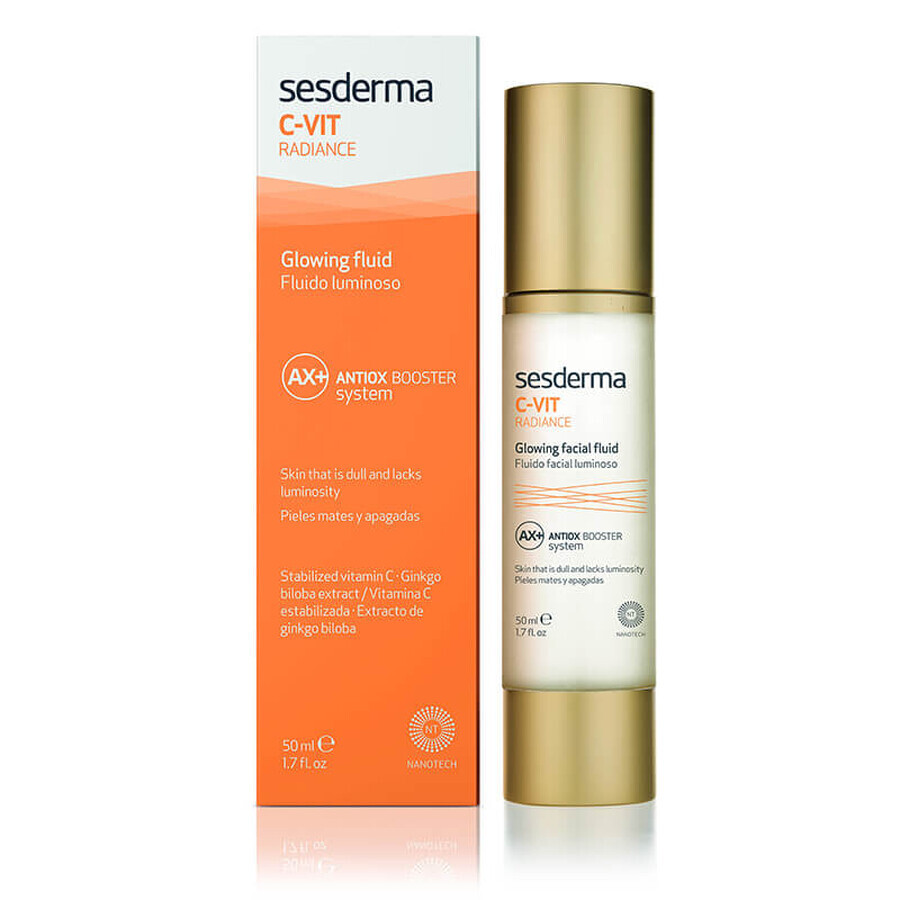 Sesderma C-Vit kit, serum facial liposomado, 30 ml + C-Vit Radiance, crema facial iluminadora, 50 ml