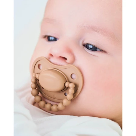 Luu Kids, fopspeen, positionering, silicone, Melk Hazelnoot, vanaf 6 maanden, 1 stuk