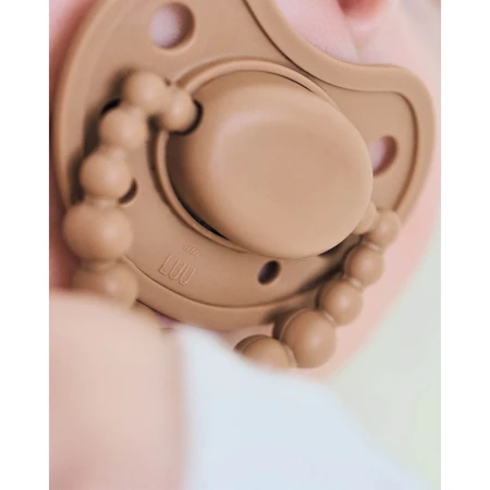 Luu Kids, fopspeen, positionering, silicone, Melk Hazelnoot, vanaf 6 maanden, 1 stuk