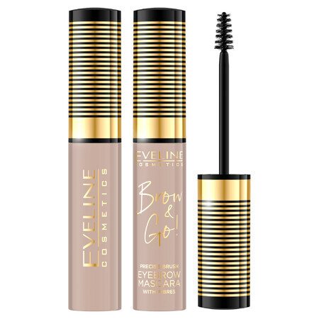 Eveline Cosmetics Brow & Go Wenkbrauw Mascara, 05 Taupe, 6 ml