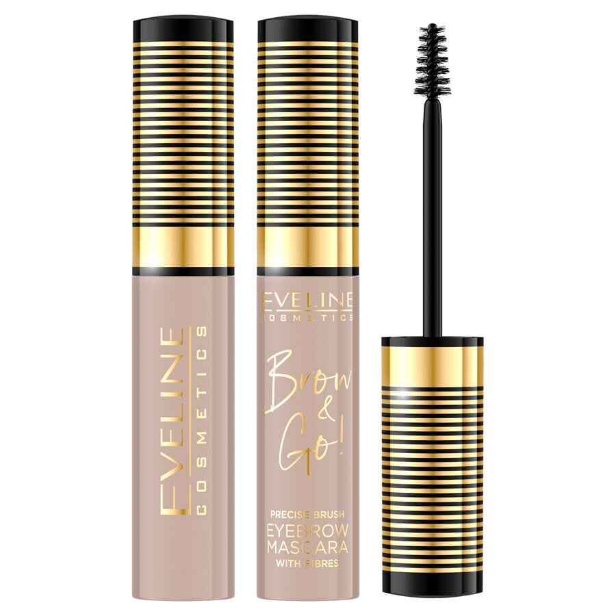 Eveline Cosmetics Brow & Go Wenkbrauw Mascara, 05 Taupe, 6 ml