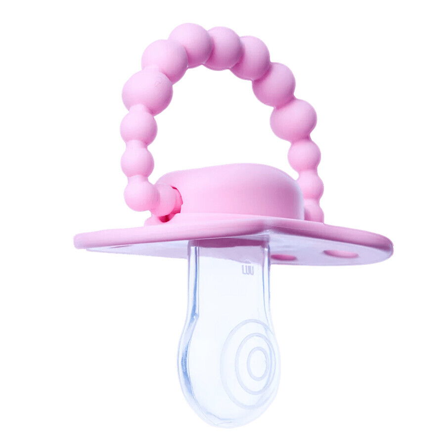 Luu Kids, fopspeen, positioneren, silicone, Pink A Boo, 3-6 maanden, 1 stuk