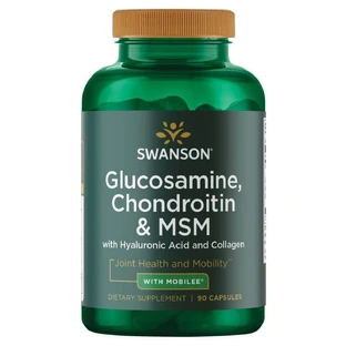 Swanson Glucosamine, Chondroitin and MSM, Glucosamine, Chondroitin and MSM, 90 capsules