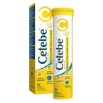 Cetebe Vitamin C 1000 + Acerola + B-complex, lemon flavor, 20 effervescent tablets