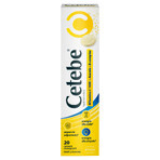 Cetebe Vitamin C 1000 + Acerola + B-complex, lemon flavor, 20 effervescent tablets