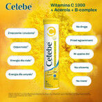 Cetebe Vitamin C 1000 + Acerola + B-complex, lemon flavor, 20 effervescent tablets