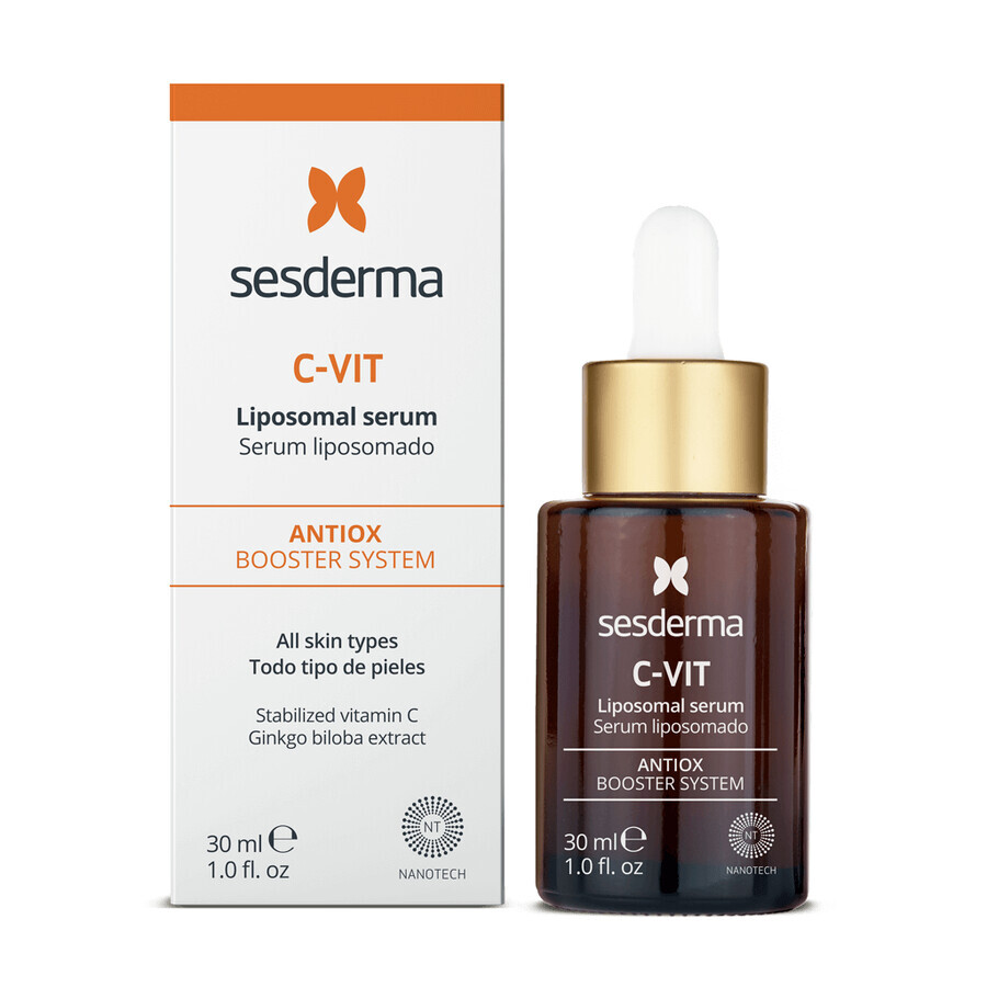 Sesderma kit, C-Vit liposomaal gezichtsserum, 30 ml + Factor G Renew verjongende gezichtscrème, 50 ml voor 1 cent