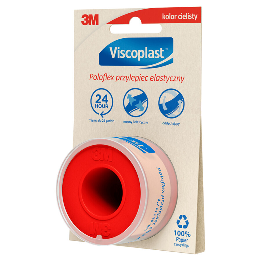 Viscoplast Poloflex, elastische lijm, 4,2 m x 25 mm, 1 st