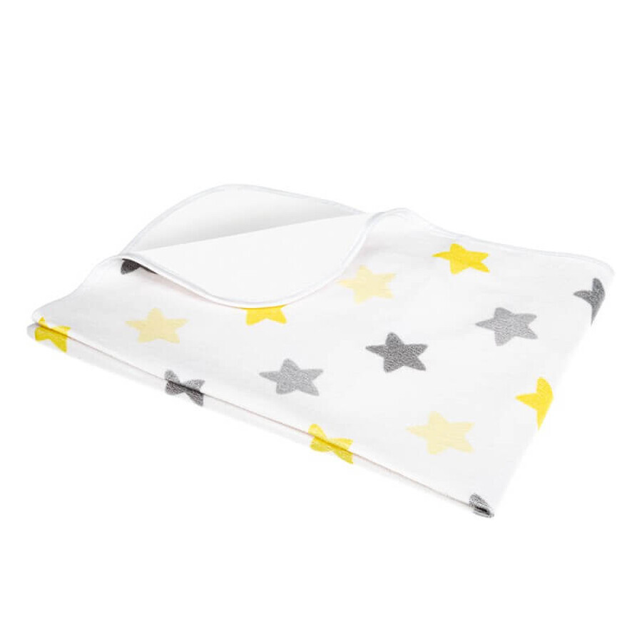 AKUKU, terrycloth pad with oilcloth, waterproof, reusable, 50 x 70 cm, stars, A1045, 1 pc