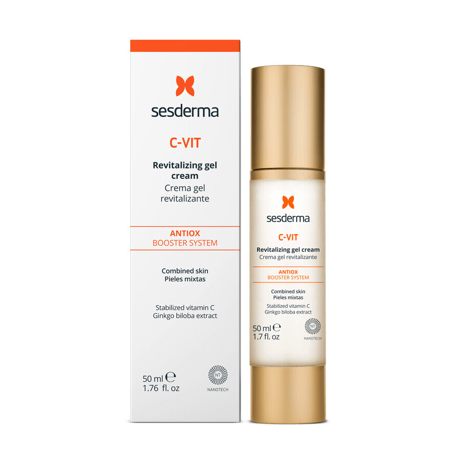 Sesderma C-Vit 5 Set, liposomales Gesichtsserum, 30 ml + C-Vit revitalisierende Gesichtsgel-Creme, 50 ml für 1 Penny