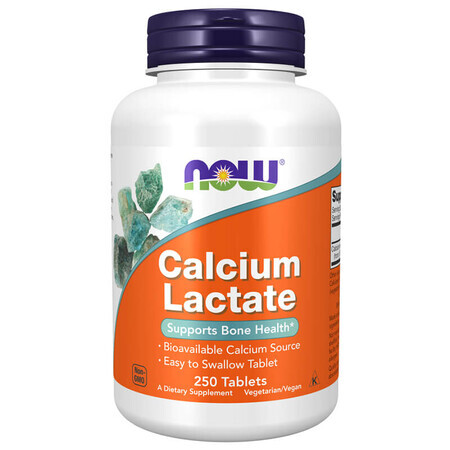 Now Foods Calcium lactate, calcium lactate, 250 vegetarian tablets