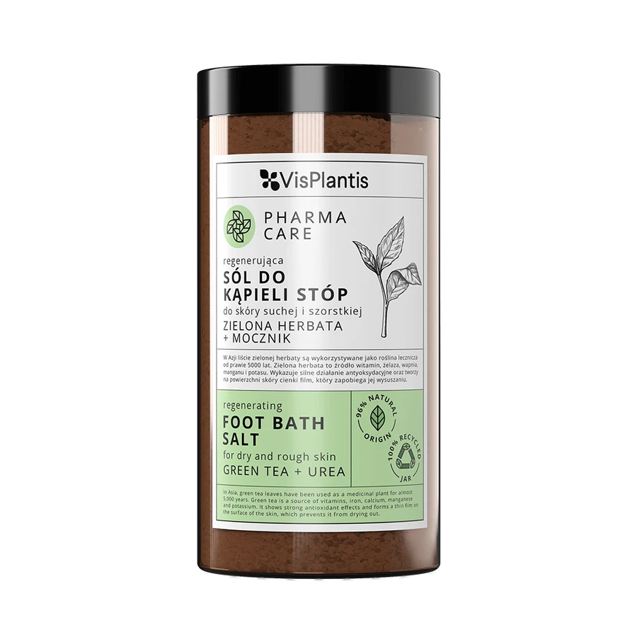Vis Plantis Pharma Care, regeneratief zout voor voeten, groene thee + ureum, 560 g