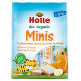Bio Banaan en Sinaasappel Minis Fruitrepen, +12 maanden, 8x 12.5g, Holle Babyvoeding