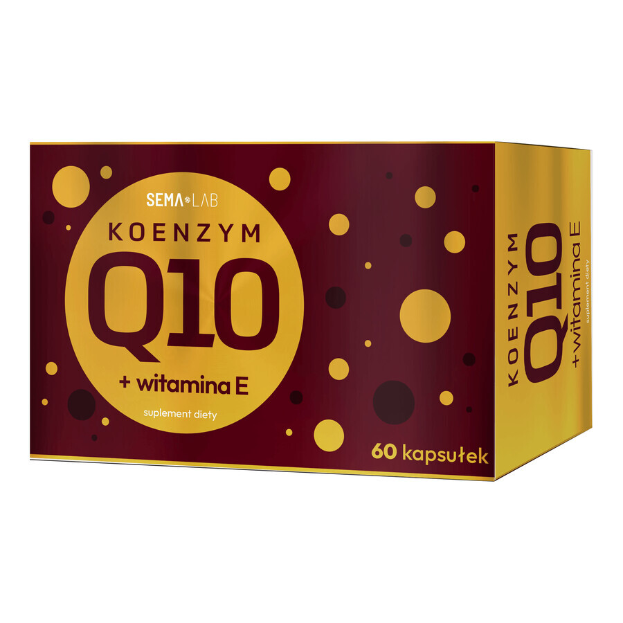 SEMA Lab Co-enzym Q10 + vitamine E, 60 capsules