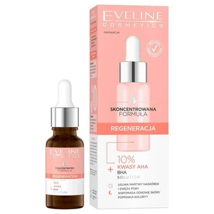 Eveline Cosmetics Skoncentrowana Formuła, serum regenerujące, 10 % kwasy AHA,18 ml
