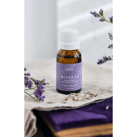 Hebda etherische olie mix voor migraine, 15 ml