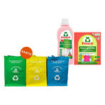 Frosch set, fabric washing powder, pomegranate, 1.45 kg + concentrated fabric conditioner, pomegranate, 750 ml + waste separation bags, 3 free of charge