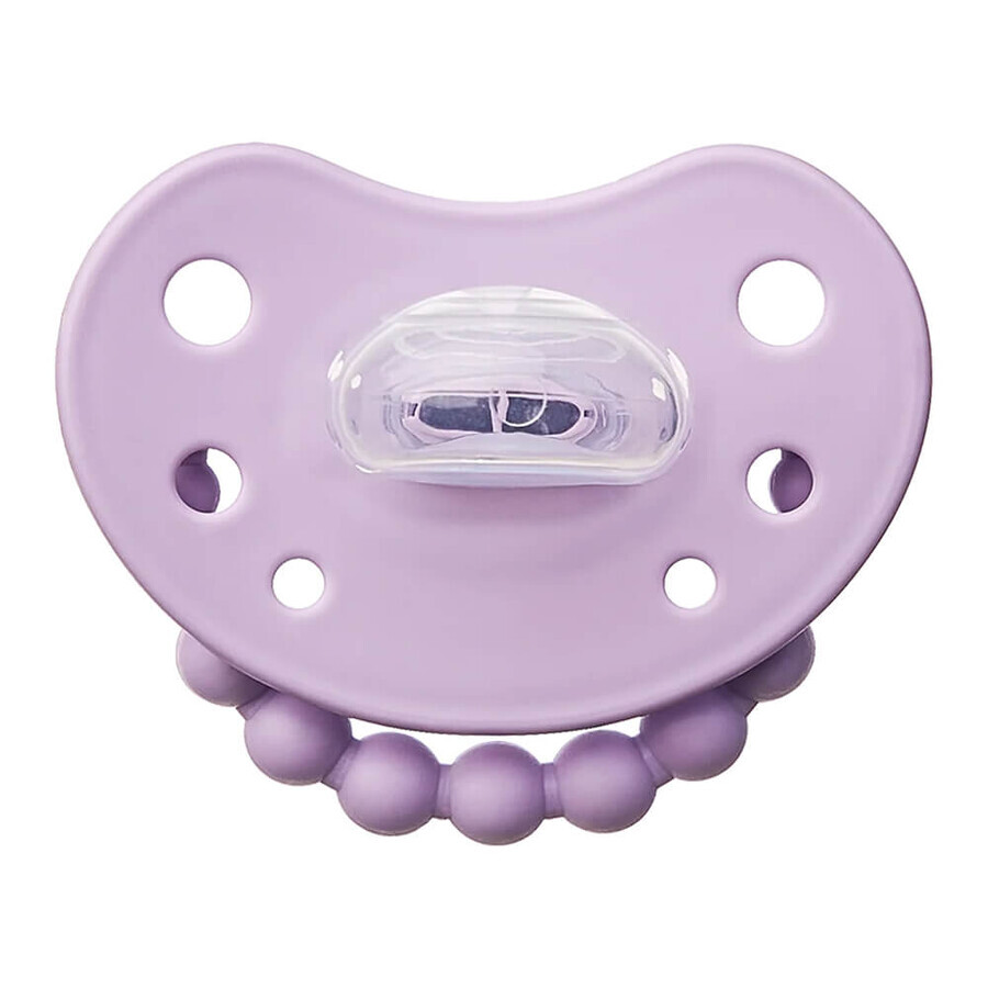 Luu Kids, ciuccio, posizionamento, silicone, Lavanda francese, 3-6 mesi, 1 pz.