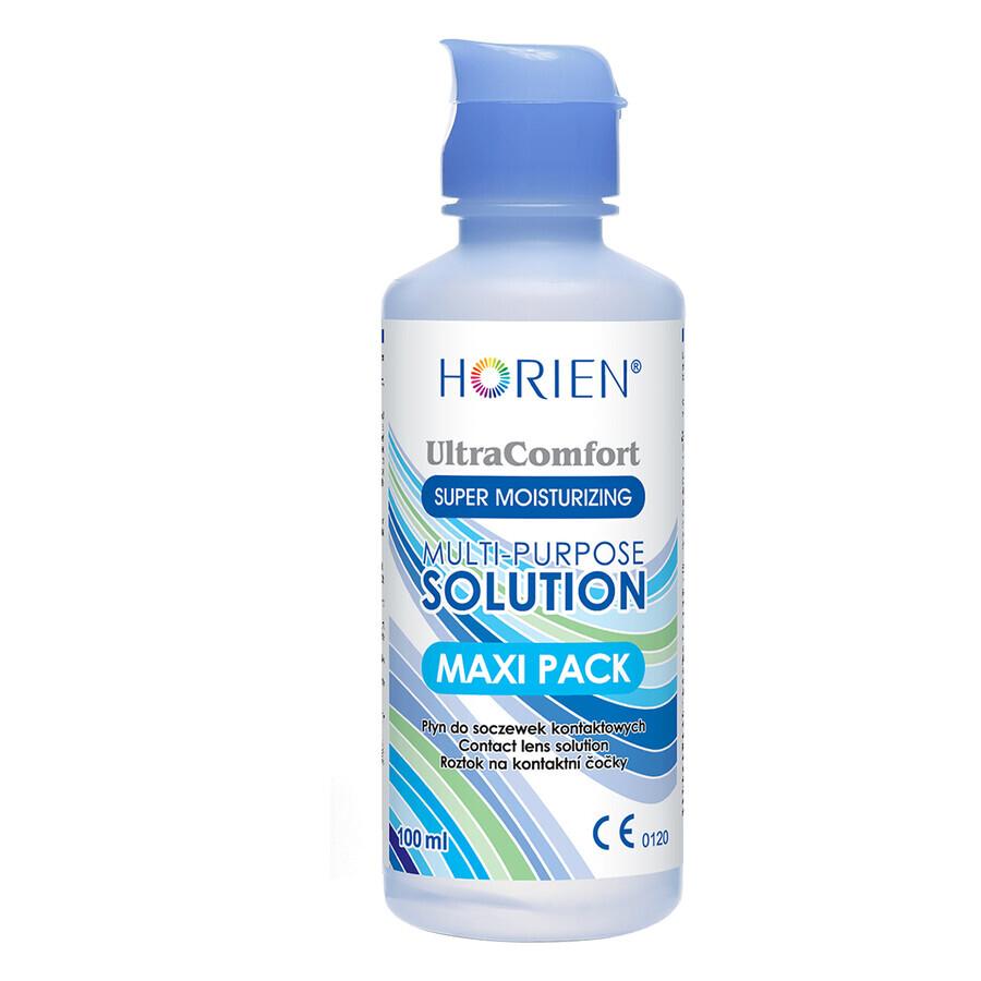 Horien Ultra Comfort multifunctionele oplossing, contactlensvloeistof, maxiverpakking, 360 ml + 100 ml