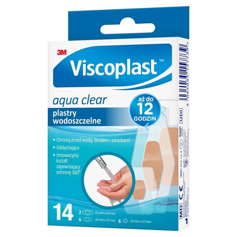 Viscoplast Aqua Clear, yeso impermeable, 14 piezas