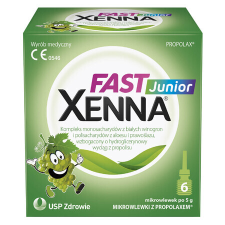 Xenna Fast Junior, micro-infusie voor kinderen vanaf 1 jaar, 6 eenheden