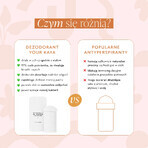 Your KAYA, deodorant pentru axile și bust, grapefruit și flori de portocal, 35 g