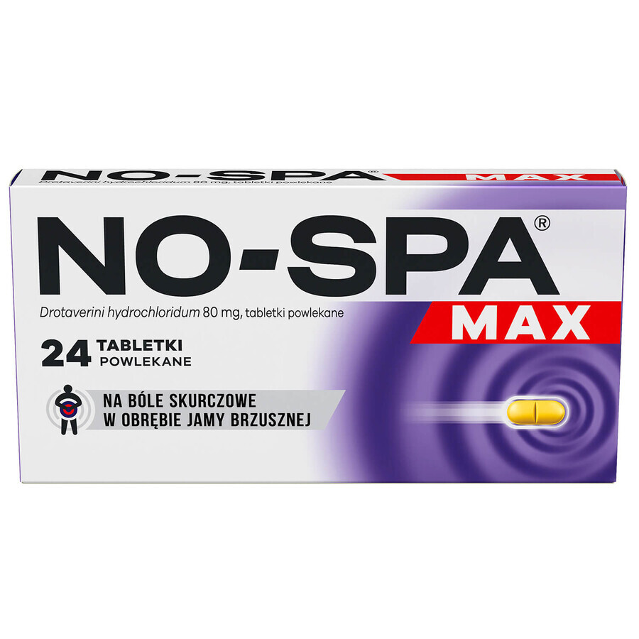 No-Spa Max 80 mg, 24 tablets