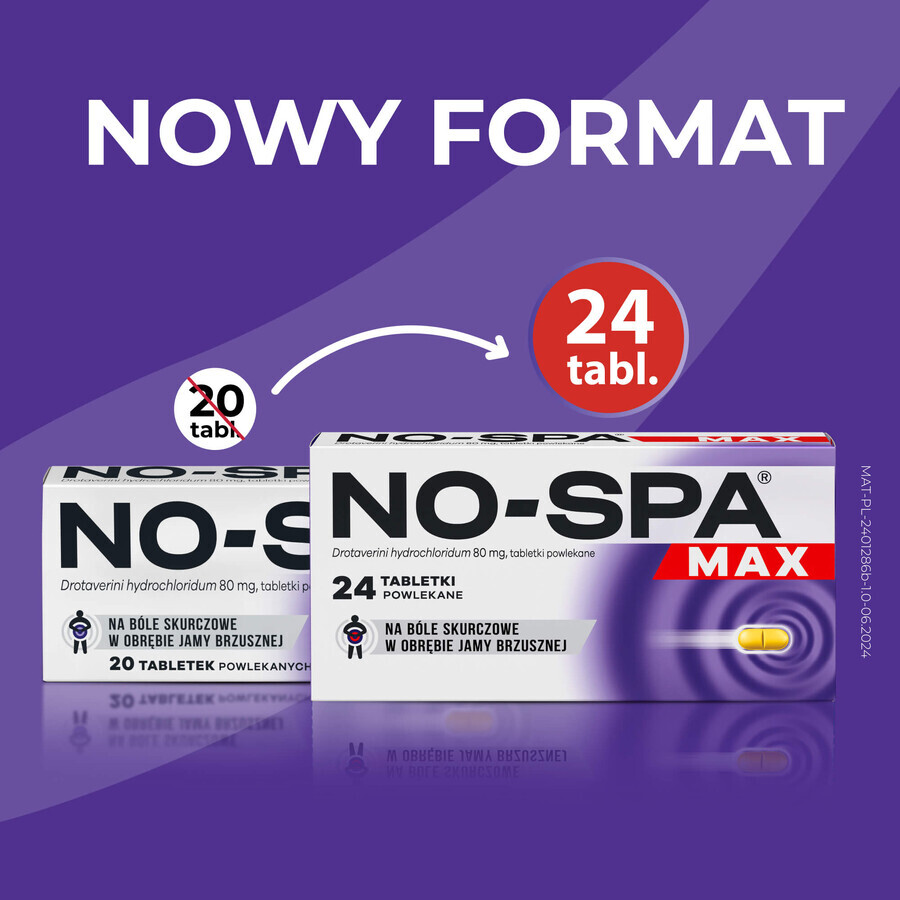 No-Spa Max 80 mg, 24 tablets