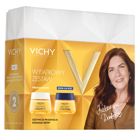 Set Neovadiol Magistral di Vichy, lozione giorno contro il rilassamento cutaneo, 50 ml + crema notte, 50 ml