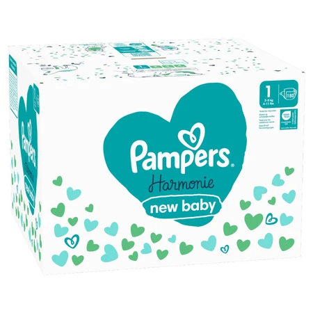 Pampers Harmonie 1 (2-5 kg), pieluchy, 180 sztuk: ceny i cechy