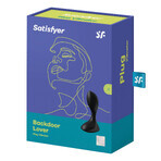 Satisfyer Backdoor Lover, vibrerende anaalplug, zwart