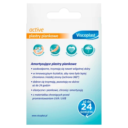 Viscoplast Active, cushioning foam patches, 20 units