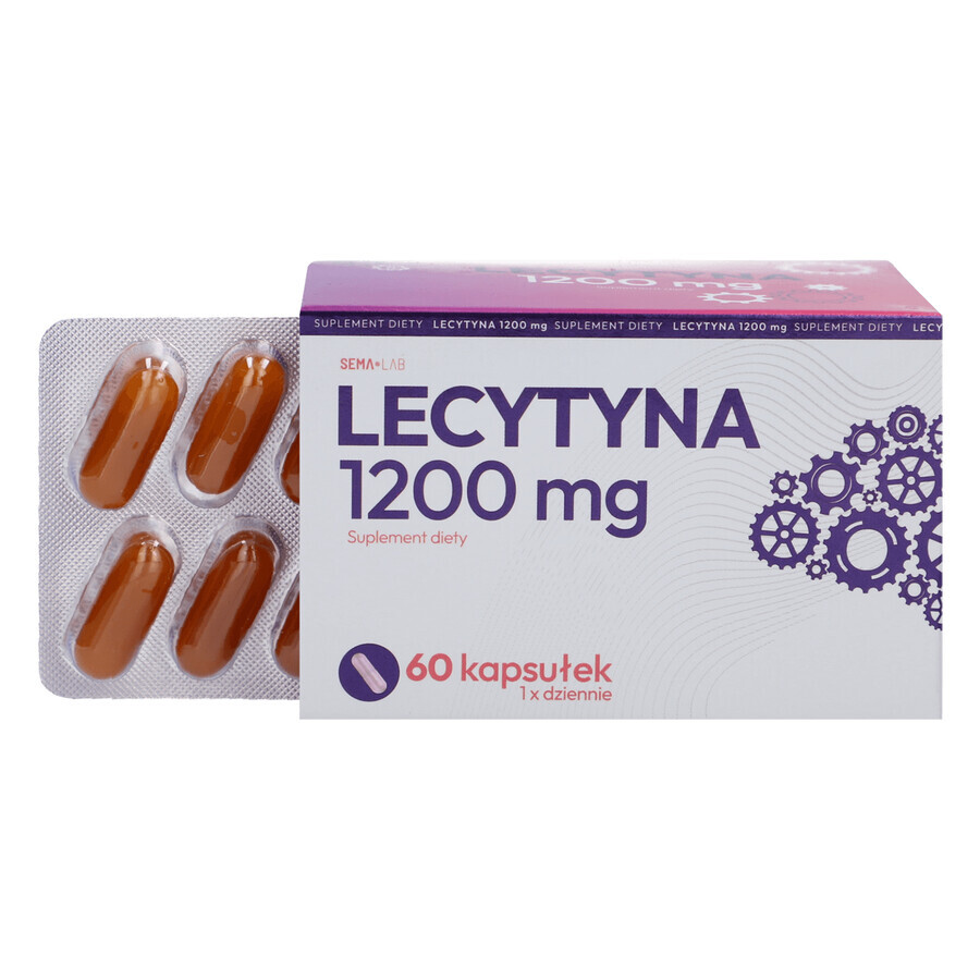 SEMA Lab Lecithine 1200 mg, 60 softgels