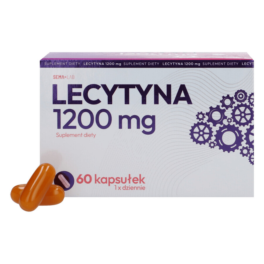 SEMA Lab Lecithine 1200 mg, 60 softgels