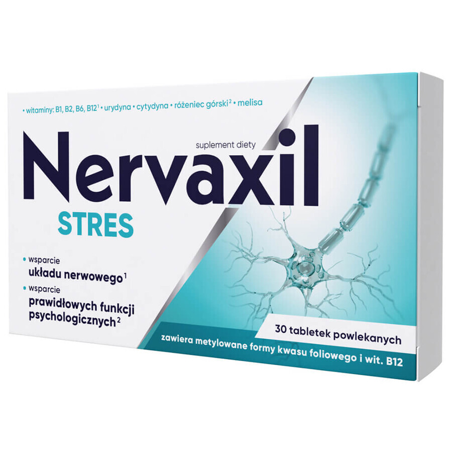 Nervaxil Stres, 30 filmomhulde tabletten