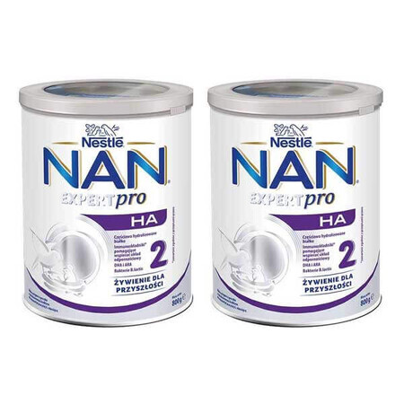 Nestle NAN Expertpro Expertpro HA 2, opvolgmelk voor zuigelingen na 6 maanden, 2 x 800 g