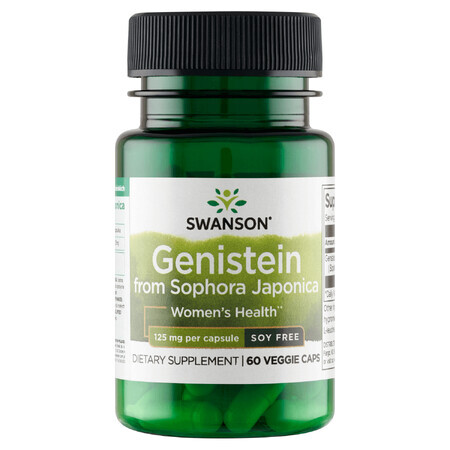 Swanson Genistein from Sophora japonica 125 mg, 60 gélules végétales