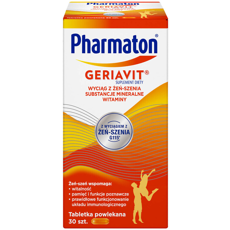 Pharmaton Geriavit set, 3 x 30 comprimés pelliculés