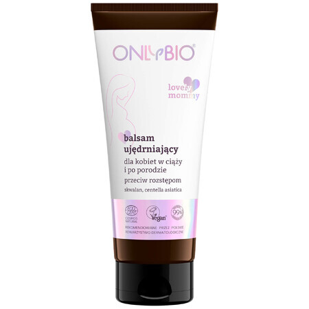 OnlyBio Lovely Mummy, lotion raffermissante anti-vergetures pour femmes enceintes et post-partum, 200 ml