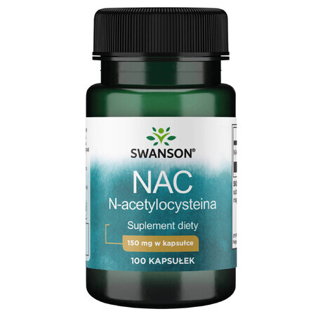 Swanson NAC 150 mg, N-acetylcysteïne, 100 capsules