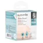 Suavinex Zero Zero, silicone bottle nipple, anti-colic, fast flow, size L, from 6 months, 2 pieces