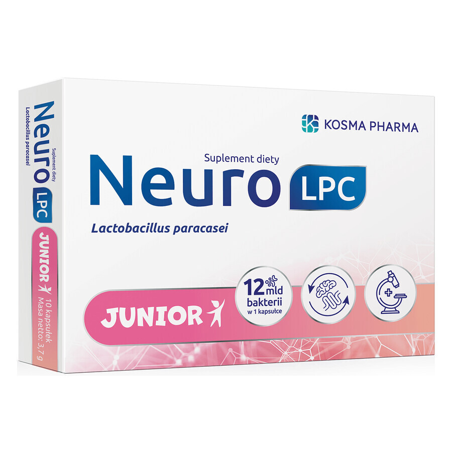 Kosma Pharma NeuroLPC Junior, 10 capsule