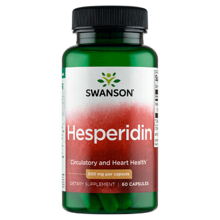 Swanson Hesperidine 500 mg, 60 capsules