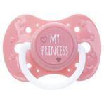 AKUKU, fopspeen, silicone, symmetrisch, My Princess, roze, A0587, 0-6 maanden, 1 stuk