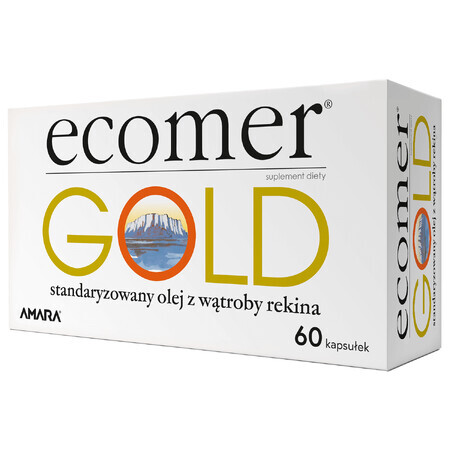 Ecomer Gold, haaienleverolie uit Groenland, 60 capsules